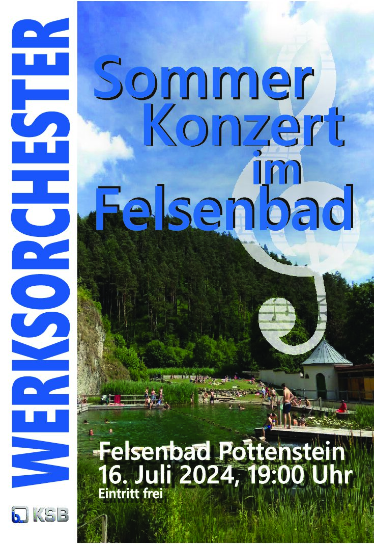 Sommerkonzert im Felsenbad Pottenstein